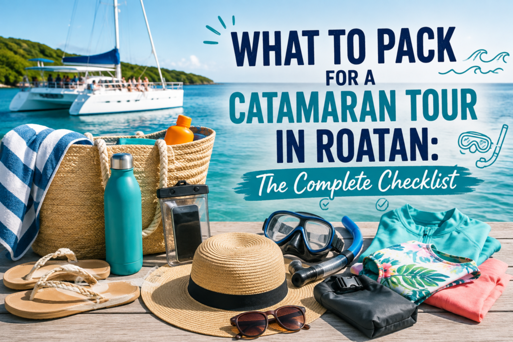 what to pack for a catamaran tour in Roatan