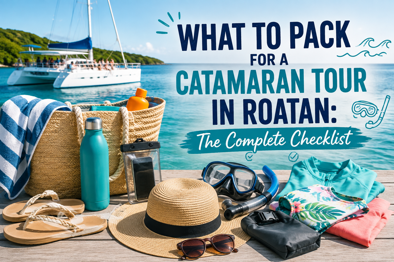 what to pack for a catamaran tour in Roatan